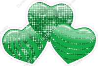 Disco - Green - Triple Heart Bundles