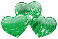 Disco - Green - Triple Heart Bundles
