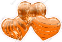 Disco - Orange - Triple Heart Bundles
