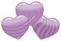 Flat - Lavender - Triple Heart Bundles