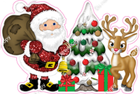 Mini - Santa, Tree, Reindeer Combo