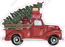 Mini - Red Christmas Truck