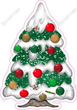 Mini - Christmas Tree with Snow & Ornaments w/ Variant