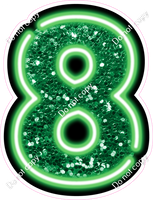 NEON 23.5" Individuals - Sparkle Green