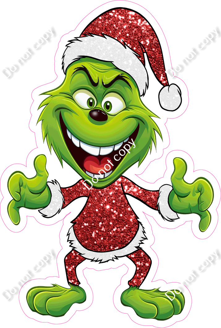 _grin 様 Grinch Smiling| Sign Swag USA