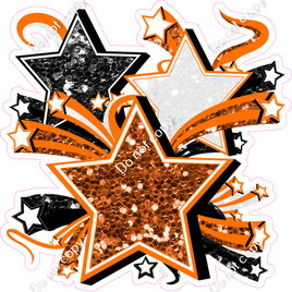 Star Bundle - Orange, White, Black