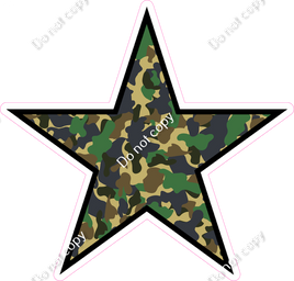 Camo Star - Outlined