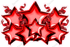 Foil Star Panel - Red