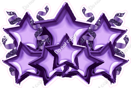 Foil Star Panel - Purple