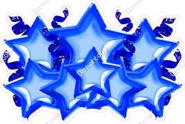 Foil Star Panel - Blue