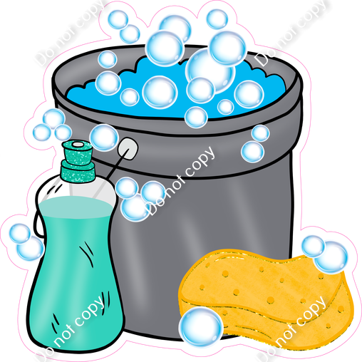 Car wash, bucket, cleaning bucket, container, soap bucket icon
