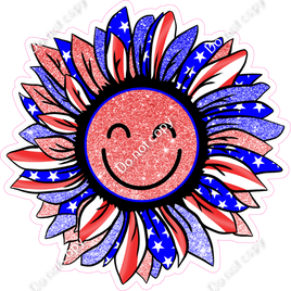 4th of July Sunflower with Face w/ Variants