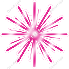 Firework - Flat Hot Pink w/ Variants - Style 4
