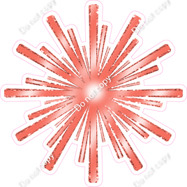 Firework - Coral Sparkle w/ Variants - Style 3