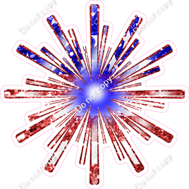 Firework - Flag Sparkle w/ Variants - Style 3