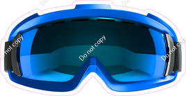 Blue Ski Goggles