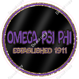 Black - Omega PSI PHI Circle Statement