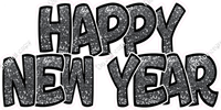 Sparkle - Silver BB Outlined Happy New Year w/ Variants
