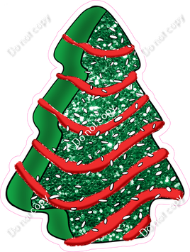 Green Christmas Tree Cake Snack w/ Variants
