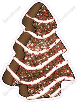 Chocolate Christmas Tree Cake Snack w/ Variants