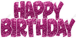 Sparkle - Hot Pink Happy Birthday Statement