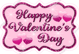 Mini - Pink Happy Valentine's Day Statement