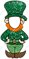 Sparkle - Boy - St. Patricks Day Leprechaun Face Cutout w/ Variants