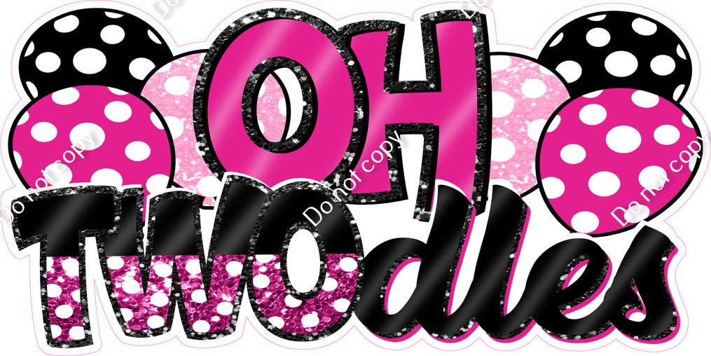 Pink Oh Twodles Statement Sign Swag USA