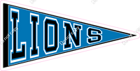 Pennant - Detroit Lions w/ Variants