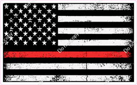 American Flag - Thin Red Line - Firefighter w/ Variants