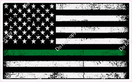 American Flag - Thin Green Line - Border Patrol w/ Variants