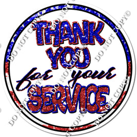 Sparkle Flag - Thank you for your service - Statement w/ Variants