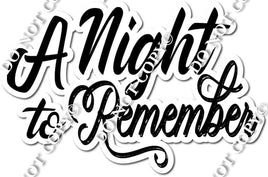 Prom - A Night to Remember Statement