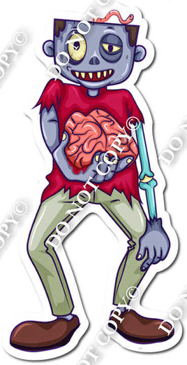Zombie Holding Brains