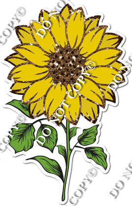 Sparkle Sunflower With Stem