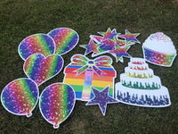 14 pc - Flair Set - Rainbow Sparkle