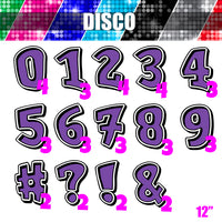Disco - 12" GR 41 pc Number Sets