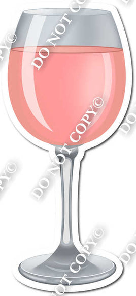 Flat Coral Wine Glass w/ Variants