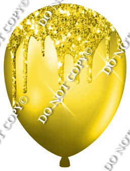 Yellow Balloon with Yellow Drip