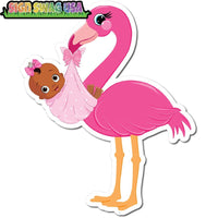 Flamingo Dark Skin Tone Baby Girl w/ Variants