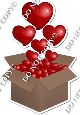 Brown Box with Hearts
