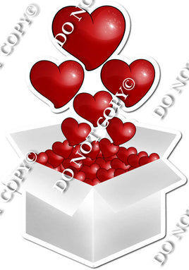 White Box with Hearts