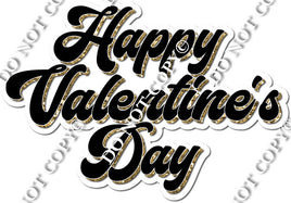 Black & Gold Happy Valentine's Day