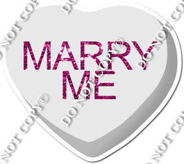Conversation Heart - Marry Me - Candy Heart
