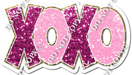 Hot Pink Sparkle XOXO