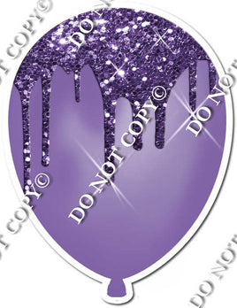 Purple Balloon with Purple Drip
