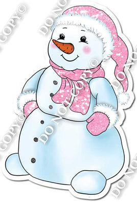 Baby Pink Snowman