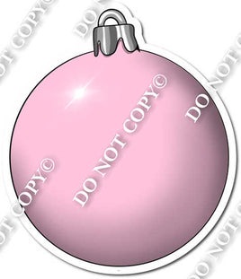 Christmas Ball Flat Baby Pink