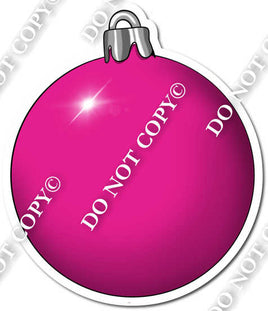 Christmas Ball Flat Hot Pink