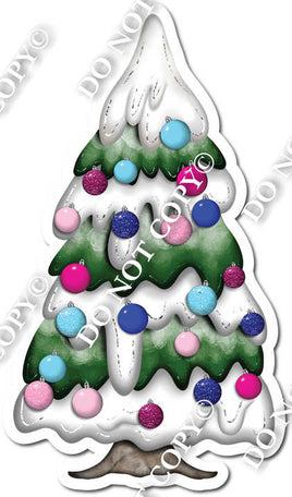 Pinks & Blues Christmas Tree